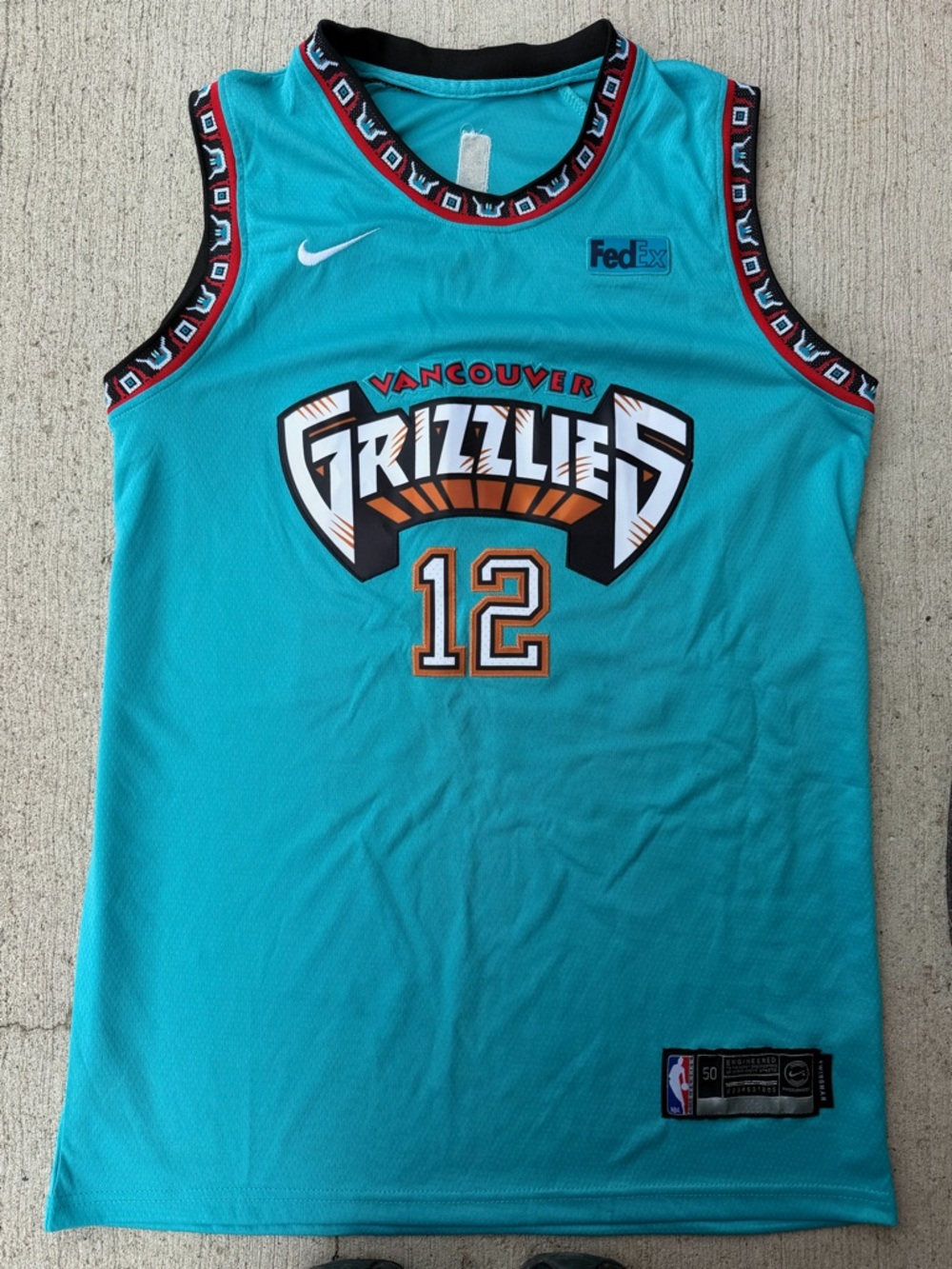 Nike Vancouver Grizzlies Teal #12 Ja Morant Jersey